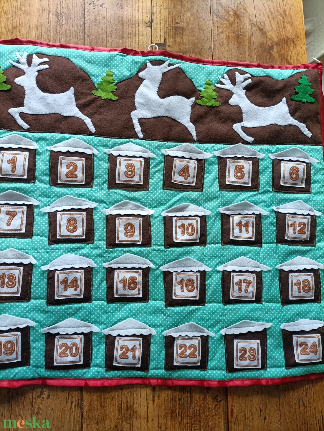 Adventi kalendárium házikós zsebekkel - karácsony - adventi díszek - adventi naptár - Meska.hu Adventi kalendárium házikós zsebekkel - karácsony - adventi díszek - adventi naptár - Meska.hu