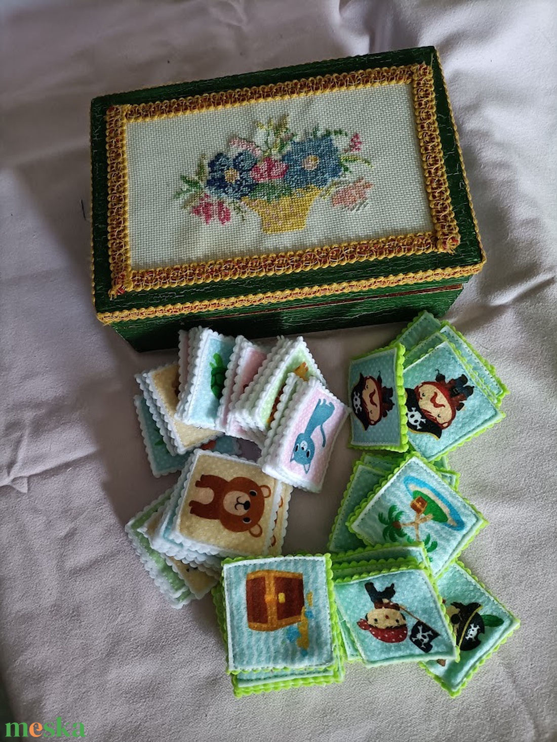 Két memória játék fadobozban - játék & sport - készségfejlesztő és logikai játék - memória játékok - Meska.hu