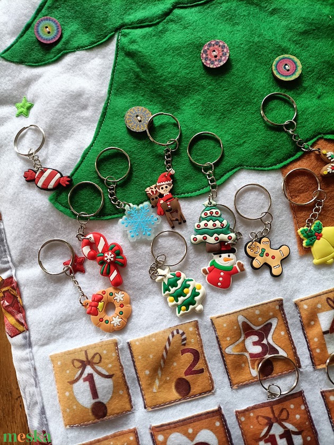 Adventi naptár- fenyőfás - karácsony - adventi díszek - adventi naptár - Meska.hu