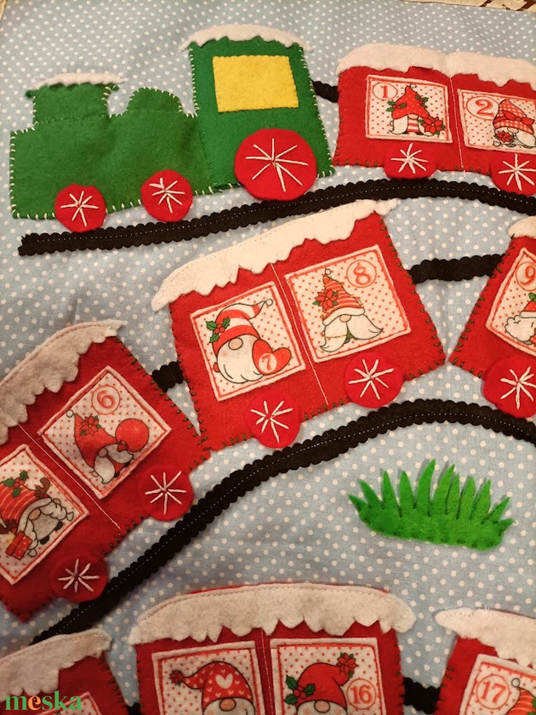 Adventi naptár- manóvonat - karácsony - adventi díszek - adventi naptár - Meska.hu