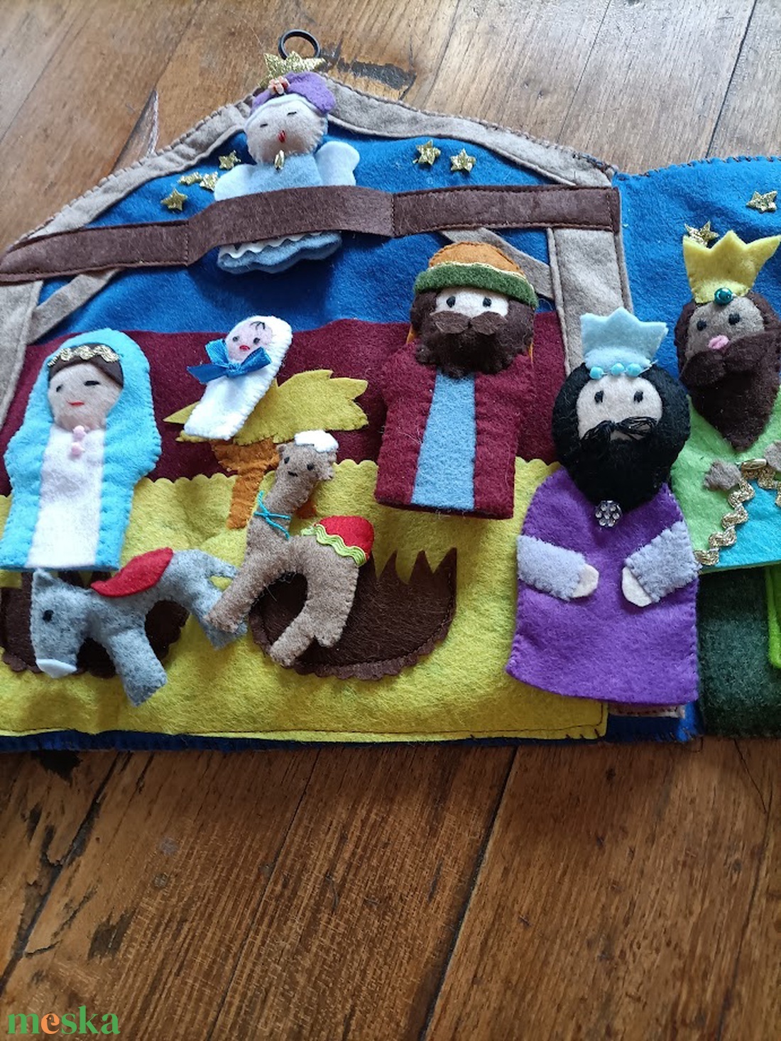 Ujjbáb készlet: Betlehem - karácsony - karácsonyi lakásdekoráció - ünnepi asztaldekoráció - Meska.hu