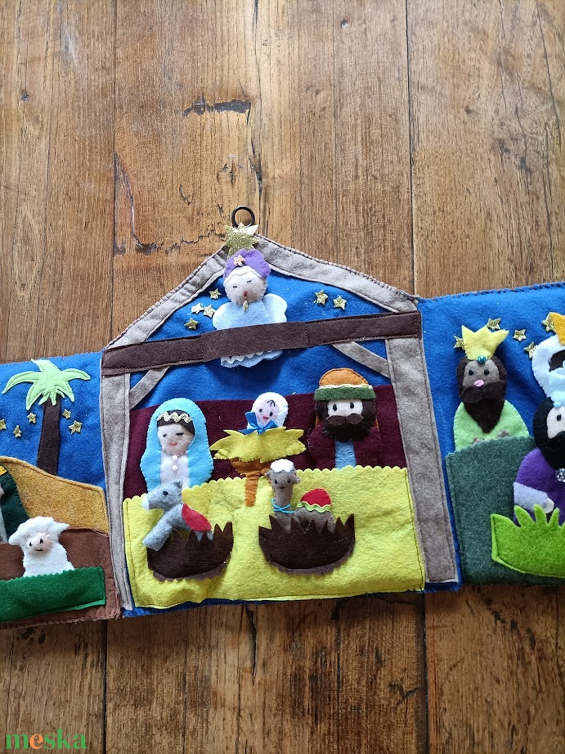 Ujjbáb készlet: Betlehem - karácsony - karácsonyi lakásdekoráció - ünnepi asztaldekoráció - Meska.hu