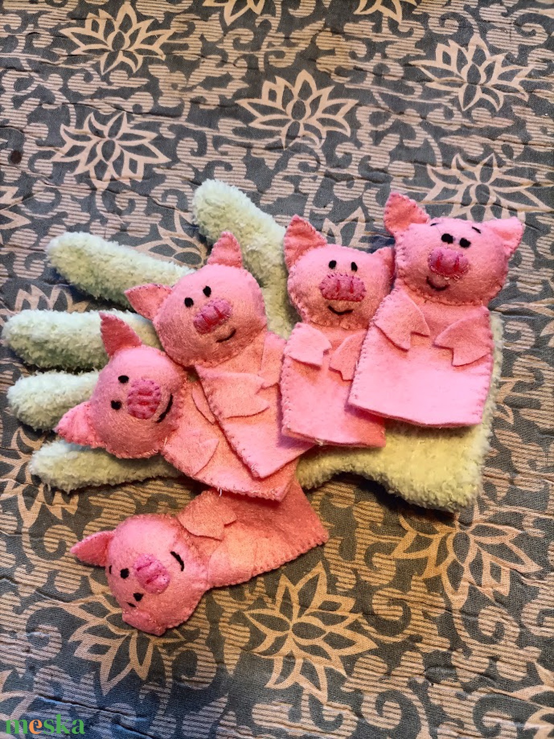 Malackák ujjbábos mondóka - játék & sport - bábok - ujjbáb - Meska.hu