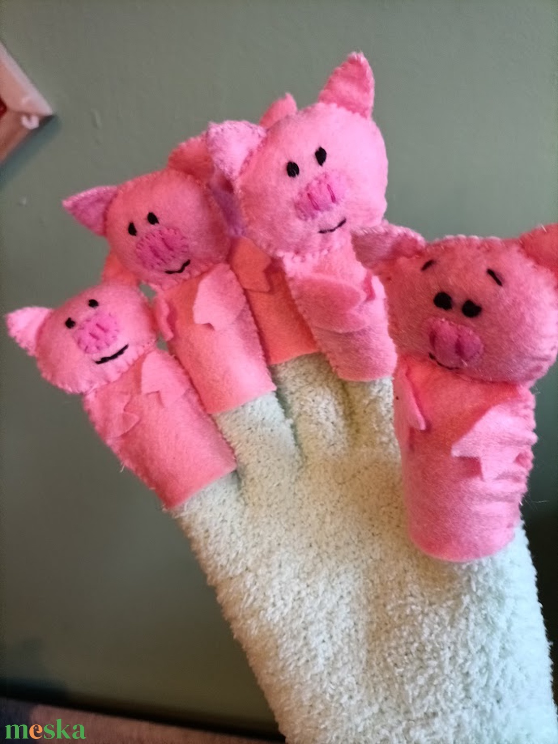 Malackák ujjbábos mondóka - játék & sport - bábok - ujjbáb - Meska.hu