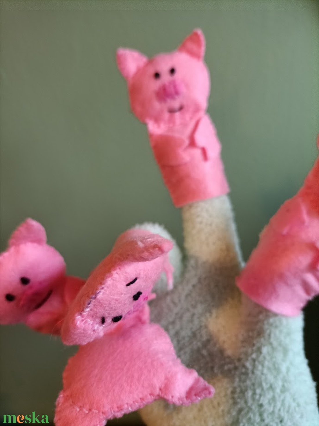 Malackák ujjbábos mondóka - játék & sport - bábok - ujjbáb - Meska.hu