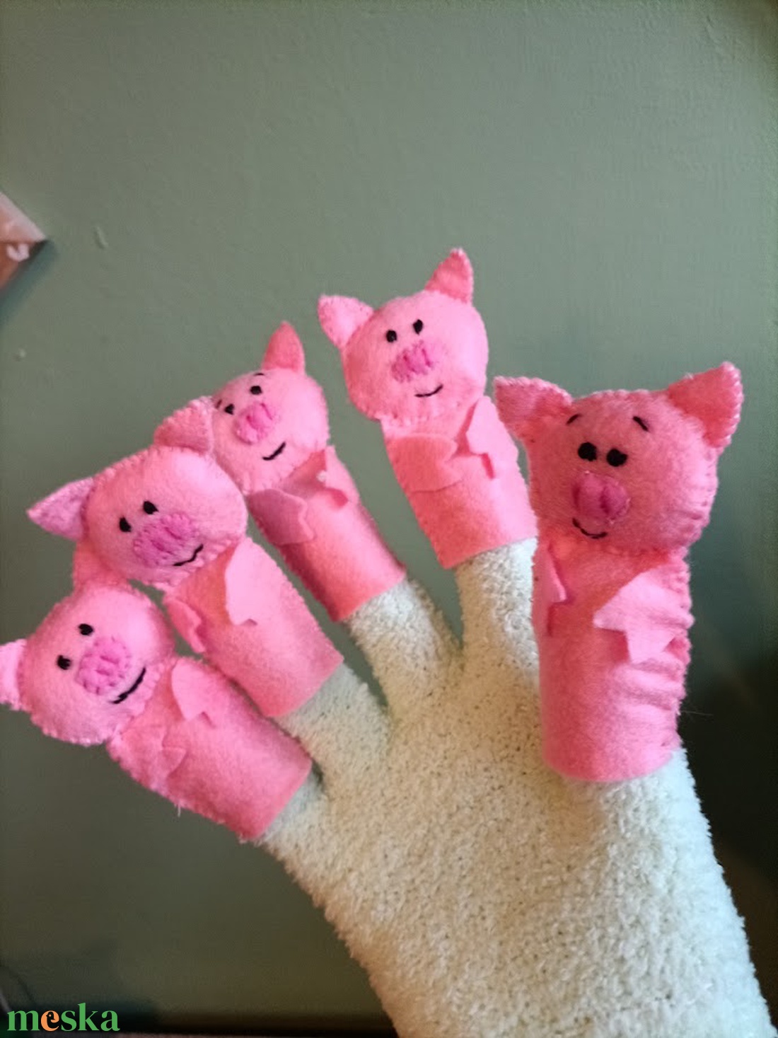 Malackák ujjbábos mondóka - játék & sport - bábok - ujjbáb - Meska.hu