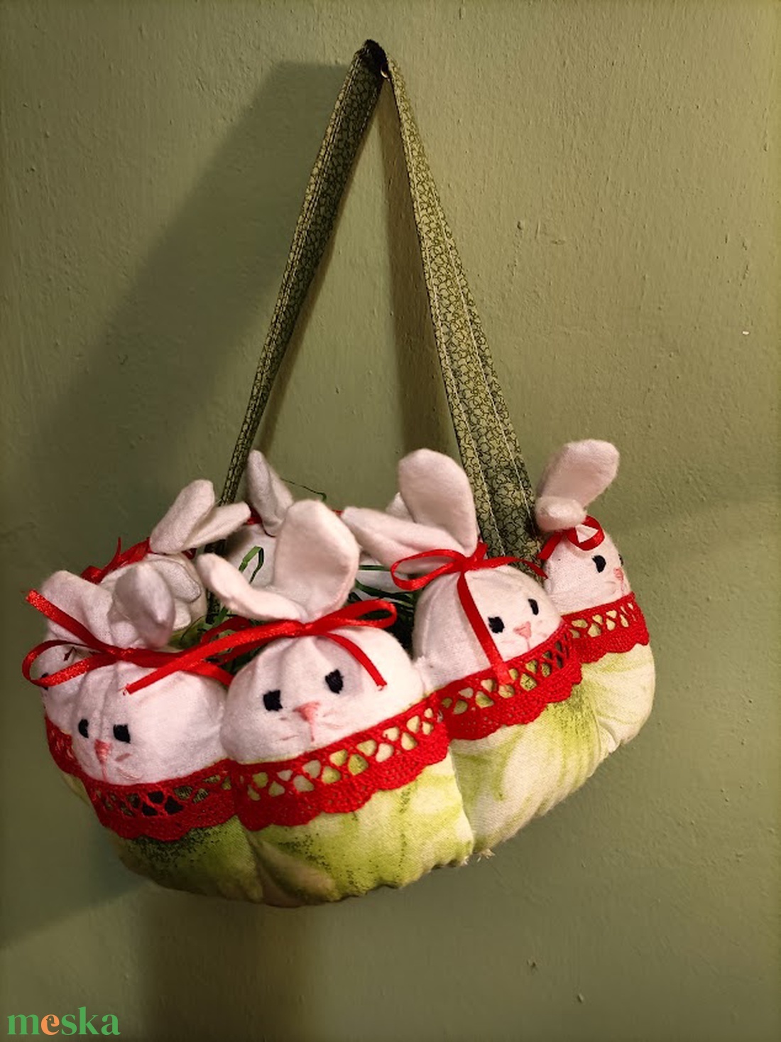 Nyuszikosár - játék & sport - plüssállat & játékfigura - nyuszi - Meska.hu