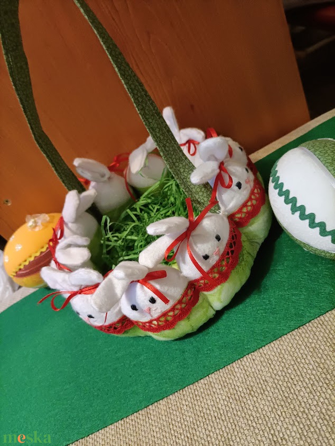 Nyuszikosár - játék & sport - plüssállat & játékfigura - nyuszi - Meska.hu