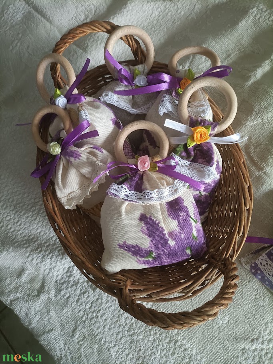 Levendulás zsák - otthon & életmód - dekoráció - asztal és polc dekoráció - asztaldísz - Meska.hu