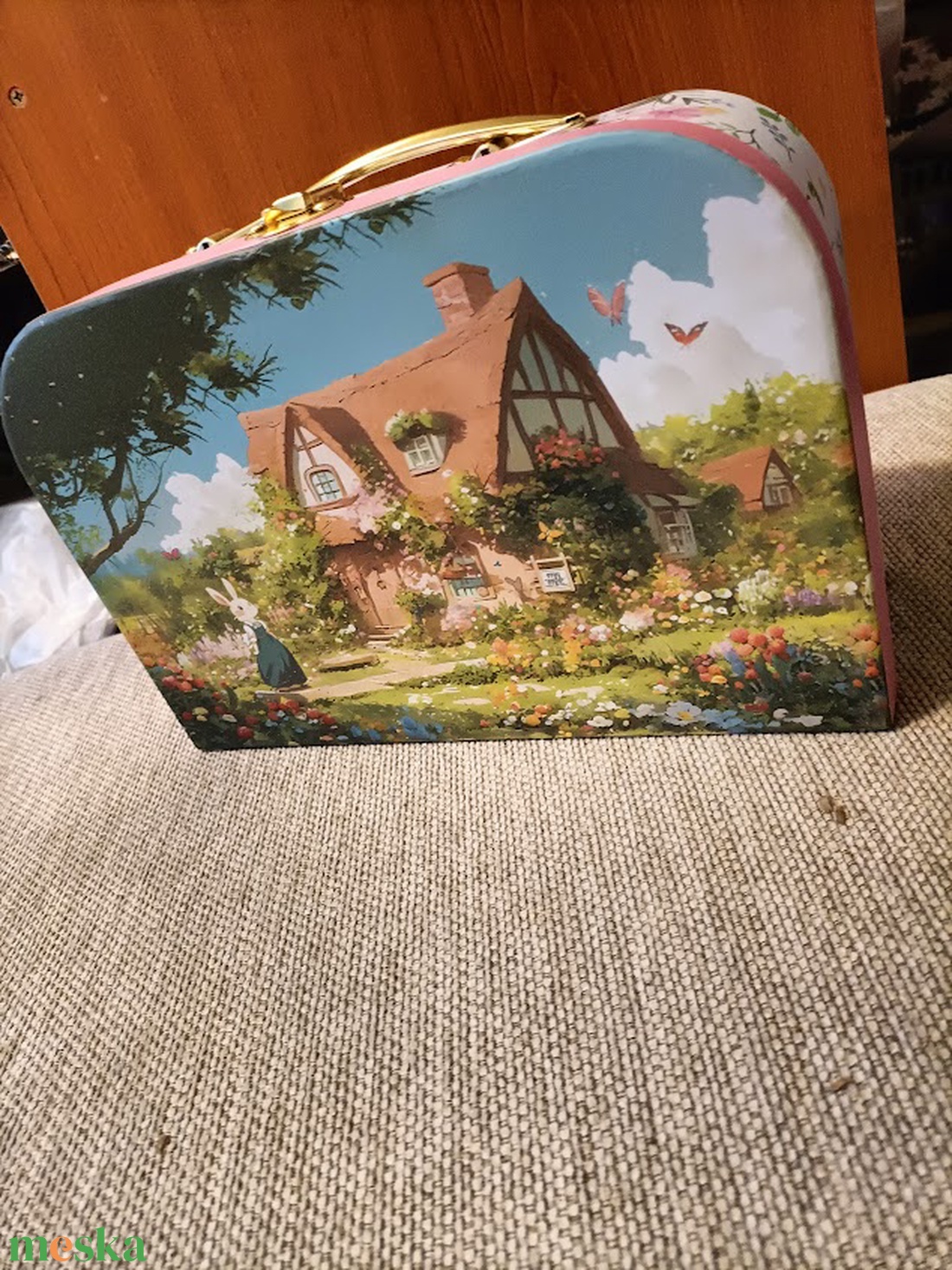 Nyuszicsalád a böröndben - játék & sport - plüssállat & játékfigura - nyuszi - Meska.hu