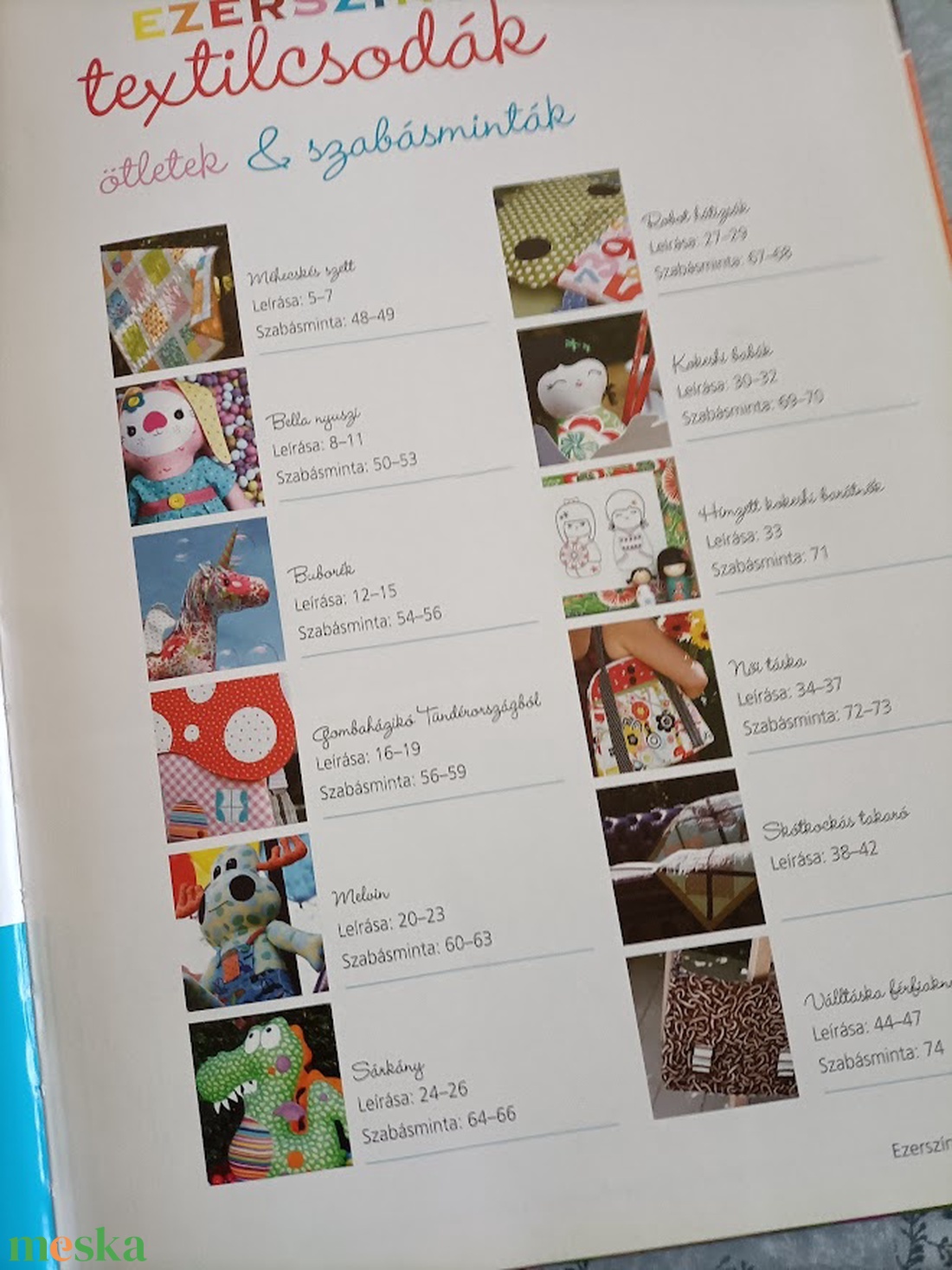 Ezerszínű textilcsodák-könyv - kellékek & szerszámok - könyv, újság - új könyv - Meska.hu
