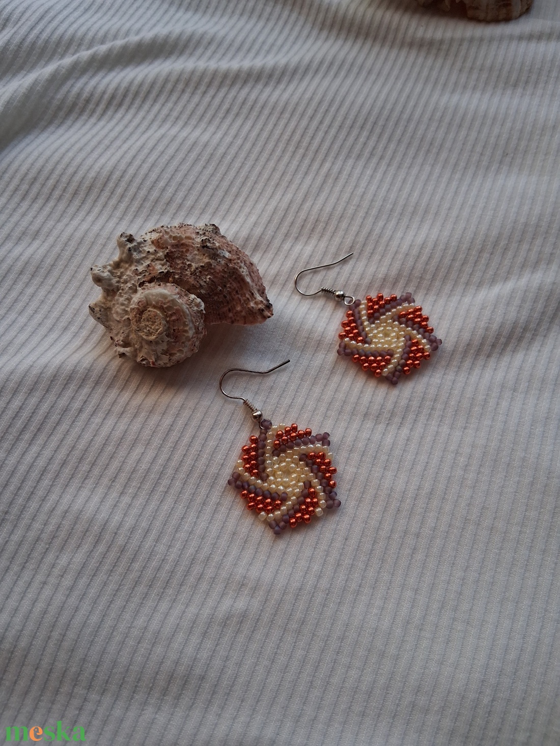 Őszi varázslat fülbevaló - ékszer - fülbevaló - lógó fülbevaló - Meska.hu