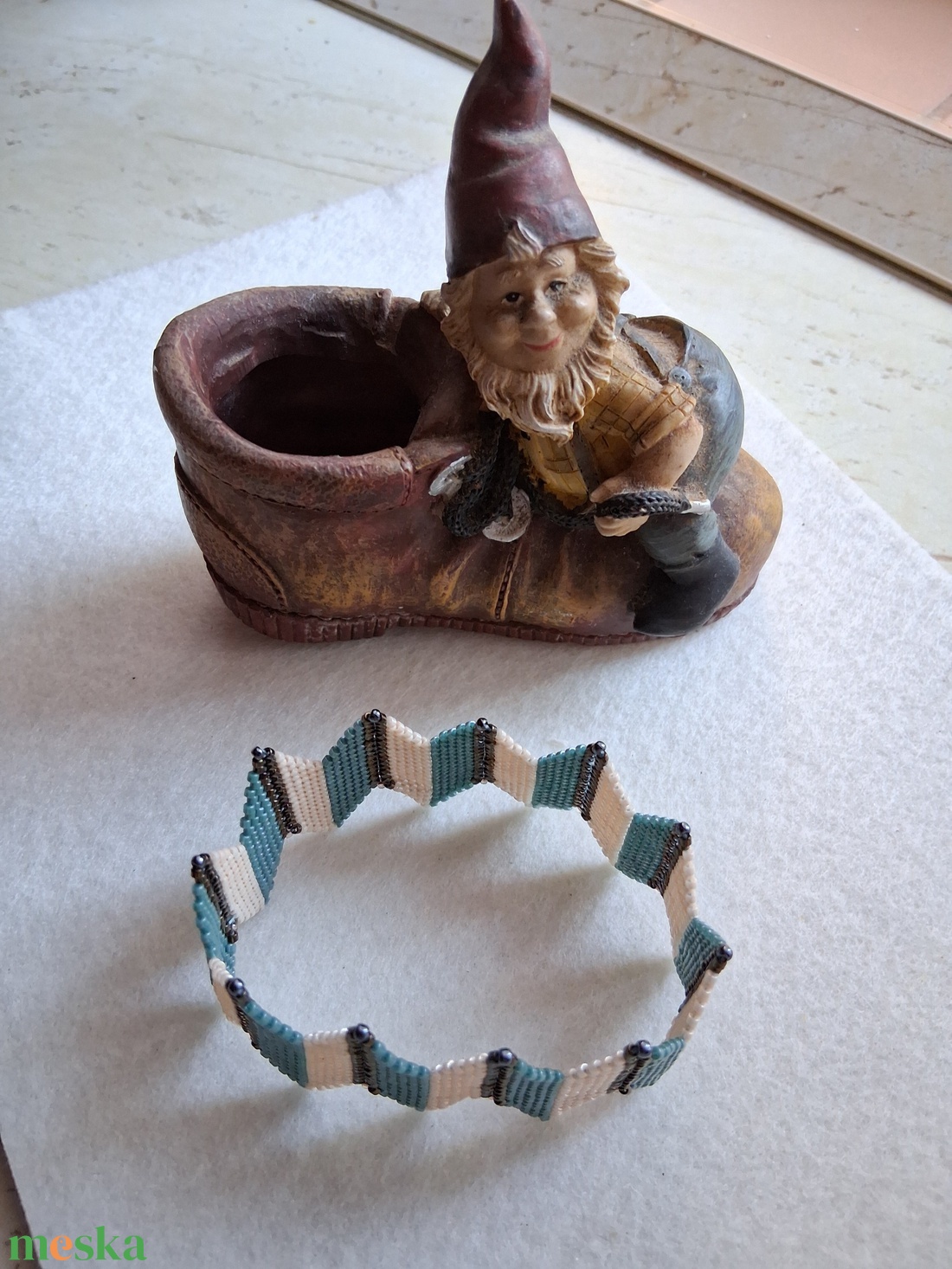 Elegáns hullámzó karkötő - ékszer - karkötő - széles karkötő - Meska.hu