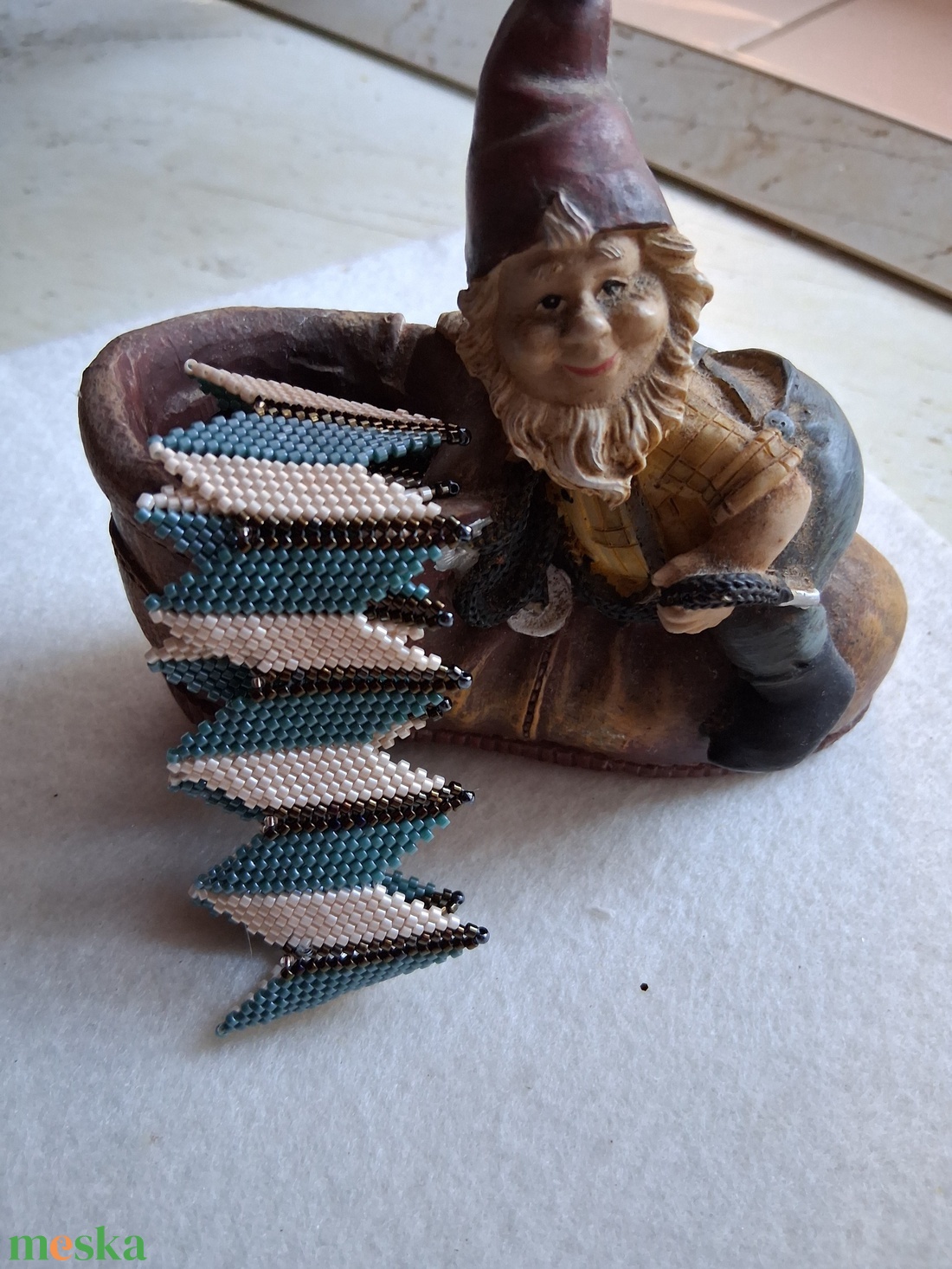 Elegáns hullámzó karkötő - ékszer - karkötő - széles karkötő - Meska.hu