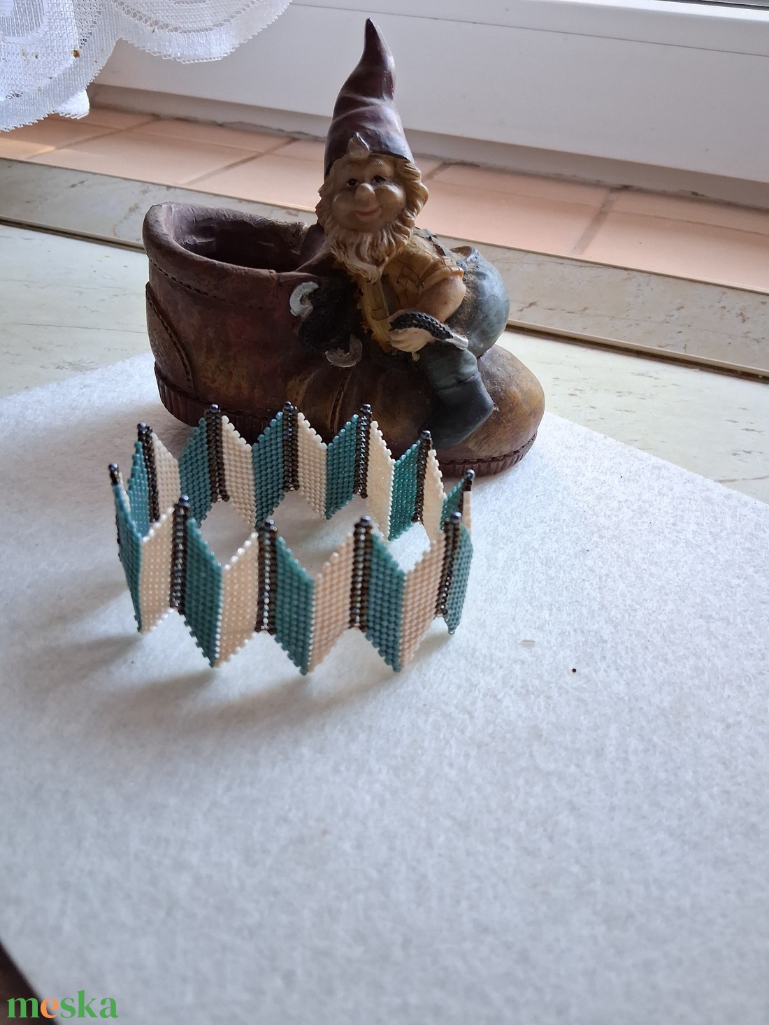 Elegáns hullámzó karkötő - ékszer - karkötő - széles karkötő - Meska.hu