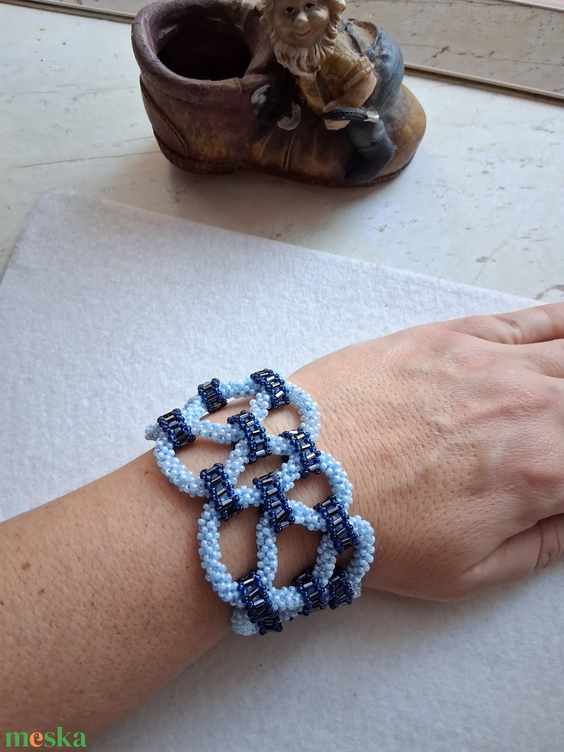 Tengeri fuvallat karkötő - ékszer - karkötő - széles karkötő - Meska.hu