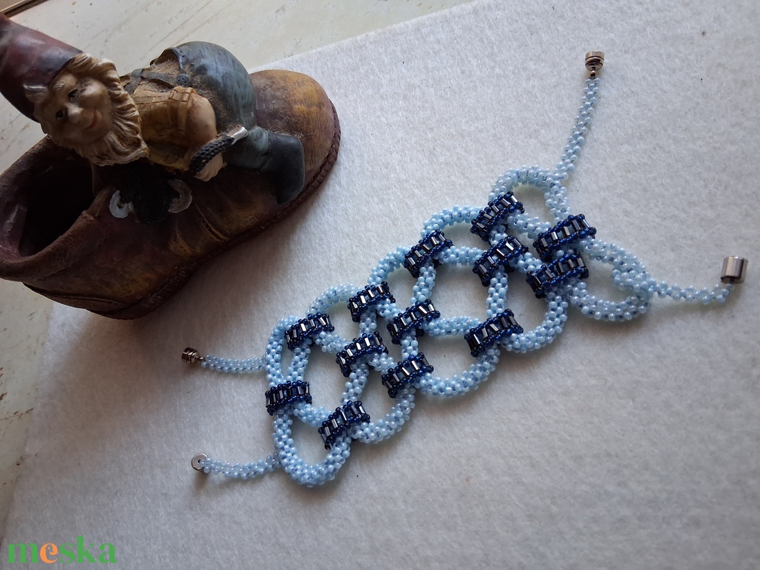 Tengeri fuvallat karkötő - ékszer - karkötő - széles karkötő - Meska.hu