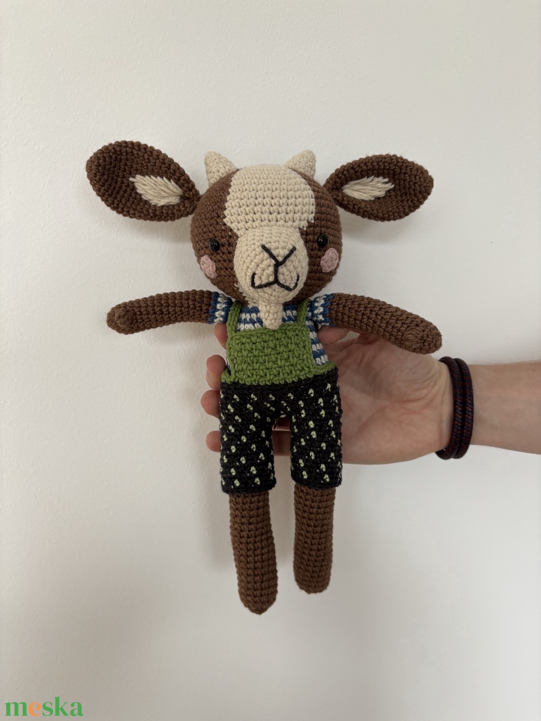 PicaPau horgolt kecske - játék & sport - plüssállat & játékfigura - más figura - Meska.hu