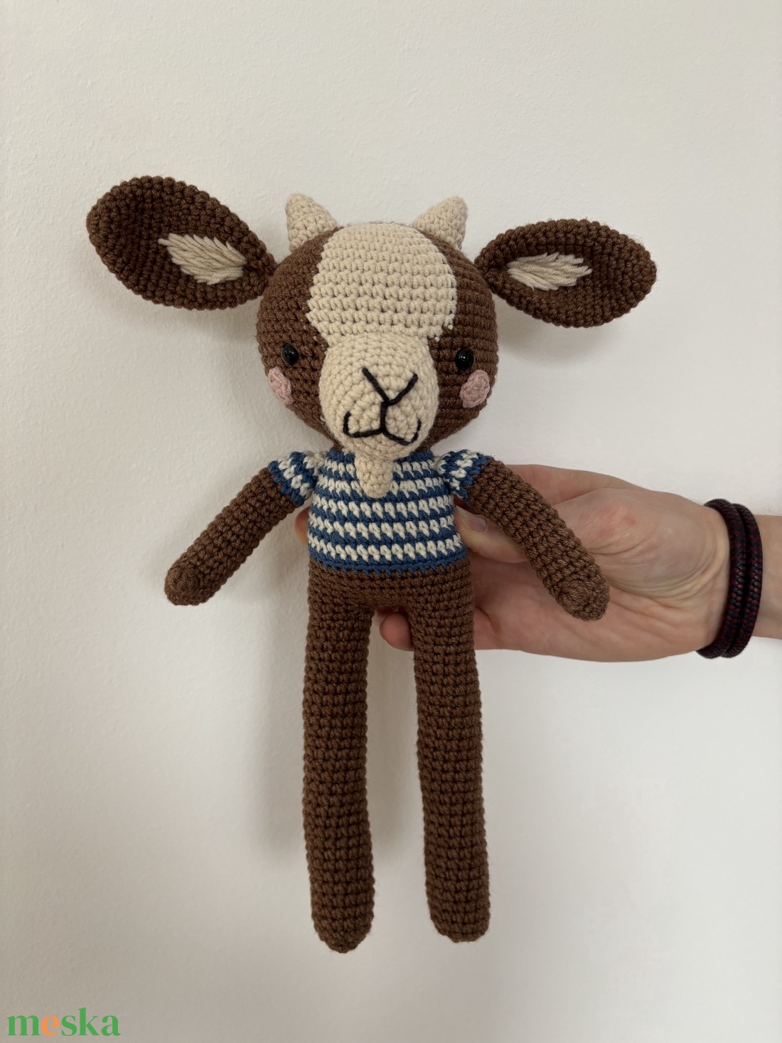 PicaPau horgolt kecske - játék & sport - plüssállat & játékfigura - más figura - Meska.hu