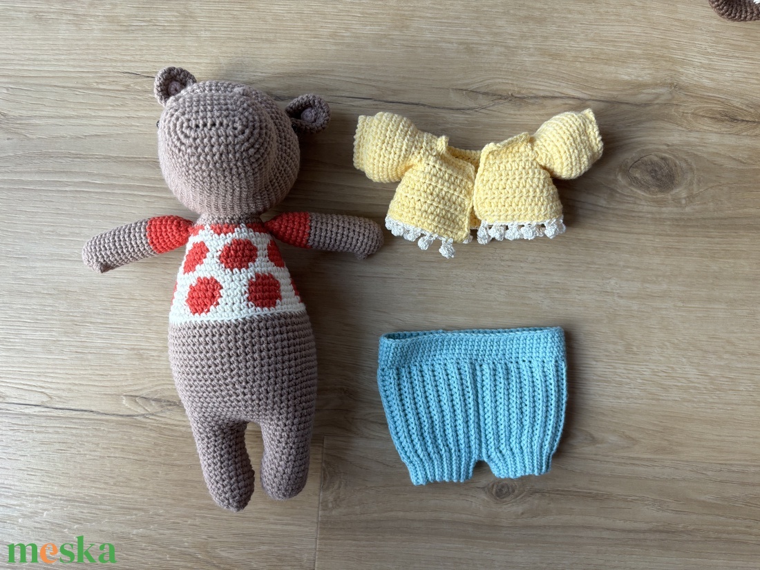 PicaPau horgolt víziló - játék & sport - plüssállat & játékfigura - más figura - Meska.hu