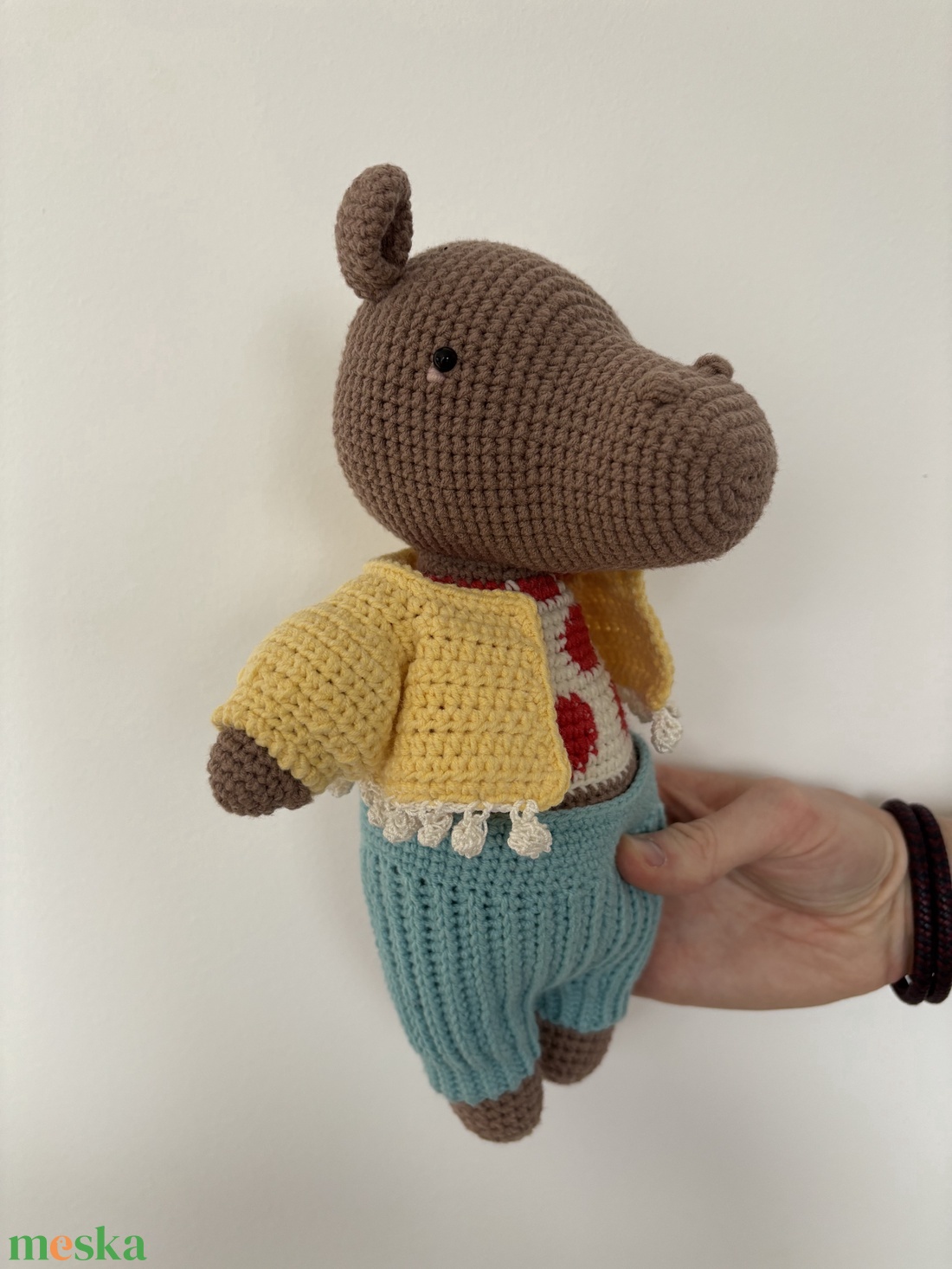 PicaPau horgolt víziló - játék & sport - plüssállat & játékfigura - más figura - Meska.hu