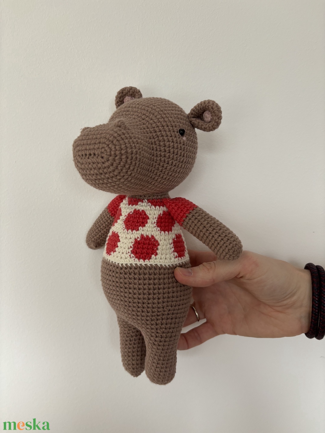 PicaPau horgolt víziló - játék & sport - plüssállat & játékfigura - más figura - Meska.hu