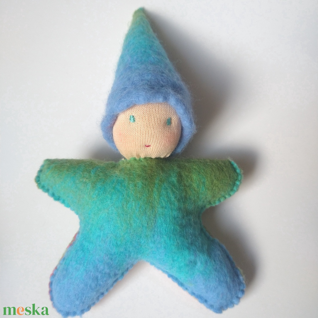 Csillagbaba öcsi - újra felhasznált, kimaradt anyagokból készült Waldorf manó  - játék & sport - baba & babaház - baba - Meska.hu