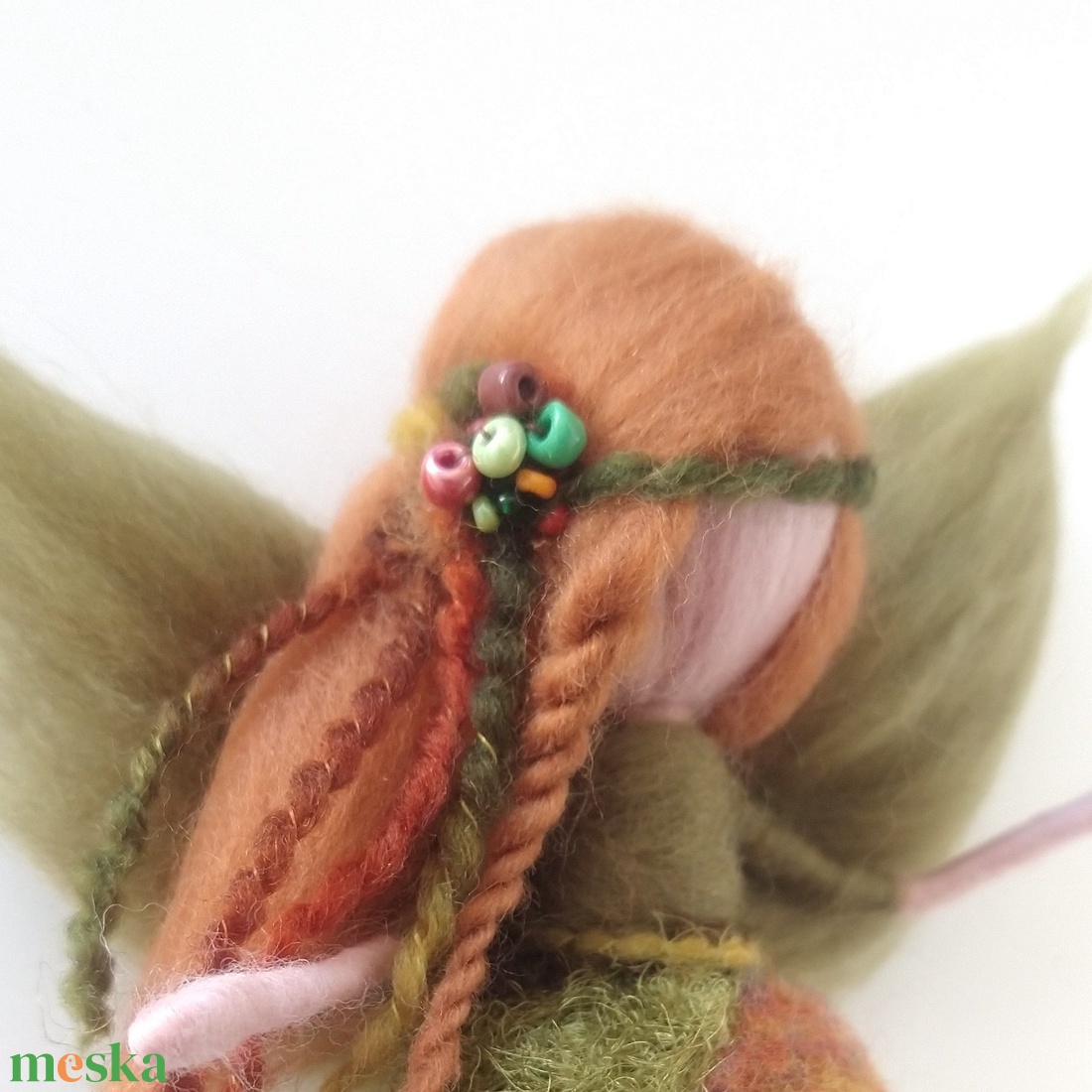 Ősz tündér - tűnemezelt gyapjú tündér  - otthon & életmód - dekoráció - dísztárgy - Meska.hu