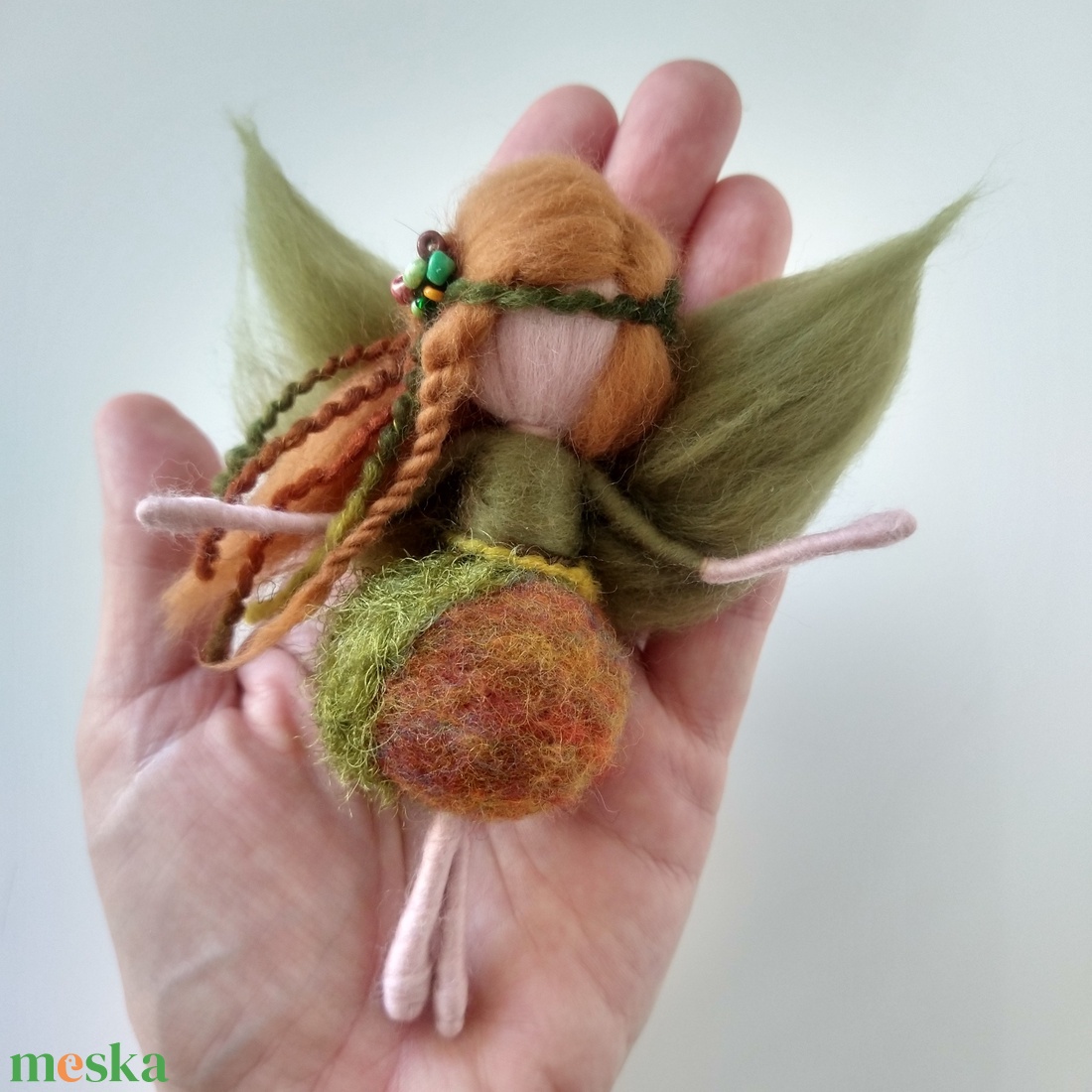 Ősz tündér - tűnemezelt gyapjú tündér  - otthon & életmód - dekoráció - dísztárgy - Meska.hu