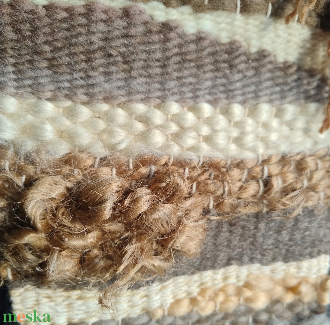 Dűnék - freestyle fali szőttes, dísz természetes anyagokból  - otthon & életmód - dekoráció - fali és függő dekoráció - falra akasztható dekor - Meska.hu