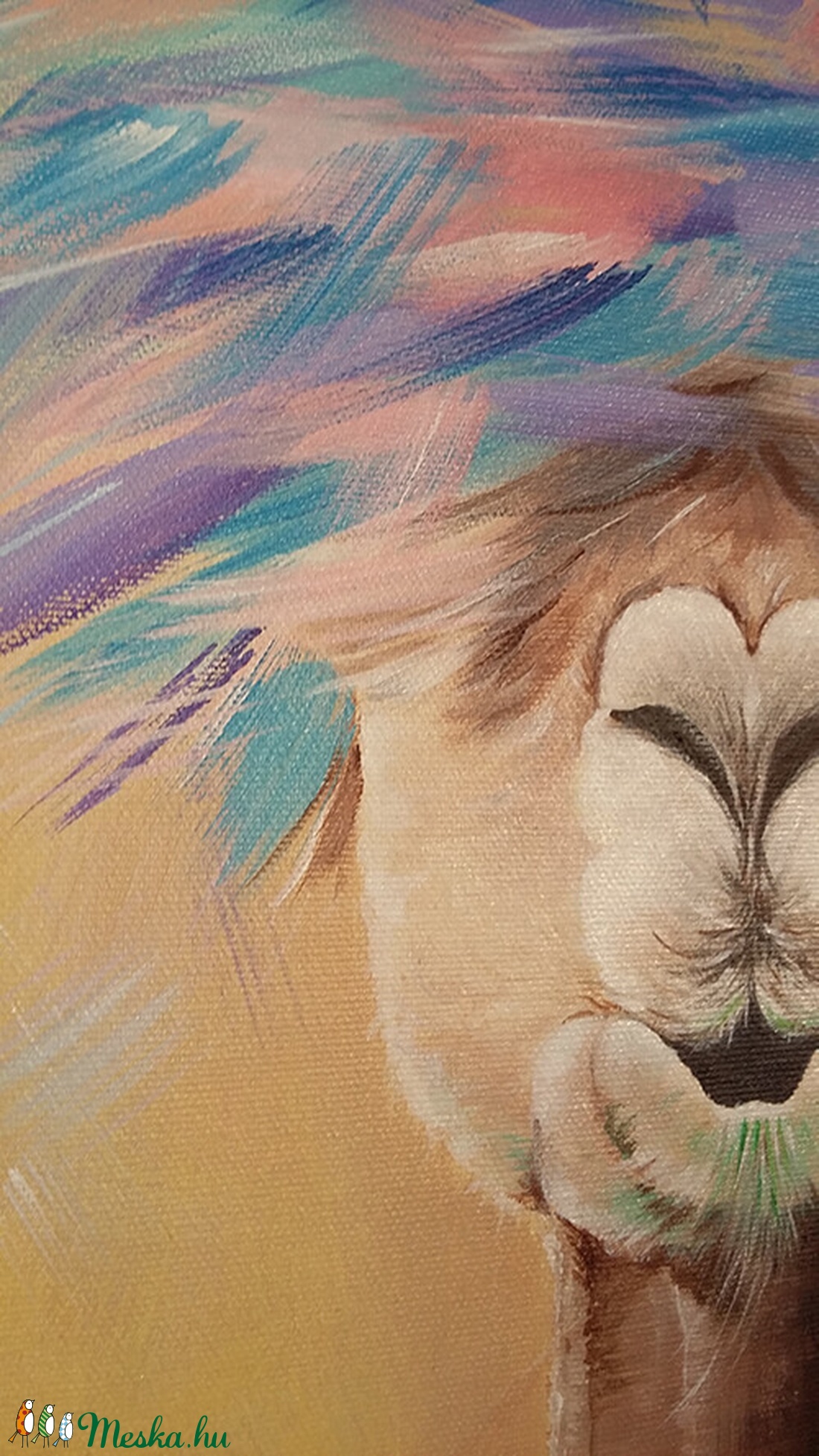 Bohém alpaka - akril festmény feszített vászonra -  - Meska.hu