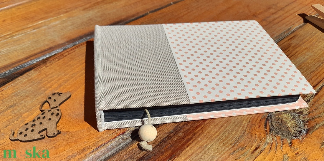 Egyedi sketchbook - kézi kötésű, fekete lapokból - otthon & lakás - papír írószer - jegyzetfüzet & napló - Meska.hu
