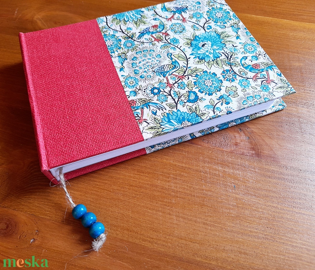 Egyedi sketchbook - kézi kötésű, madaras borítású - otthon & életmód - papír, írószer - jegyzetfüzet & napló - Meska.hu