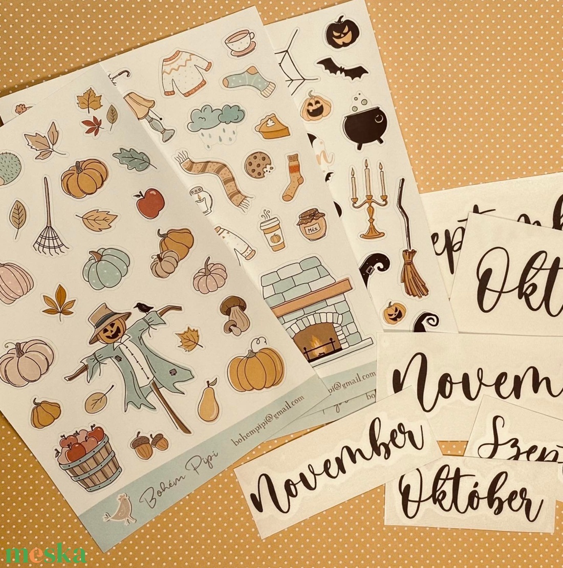 ŐSZ matricacsomag (Halloween) - otthon & életmód - papír, írószer - matrica, matrica csomag - Meska.hu ŐSZ matricacsomag (Halloween) - otthon & életmód - papír, írószer - matrica, matrica csomag - Meska.hu