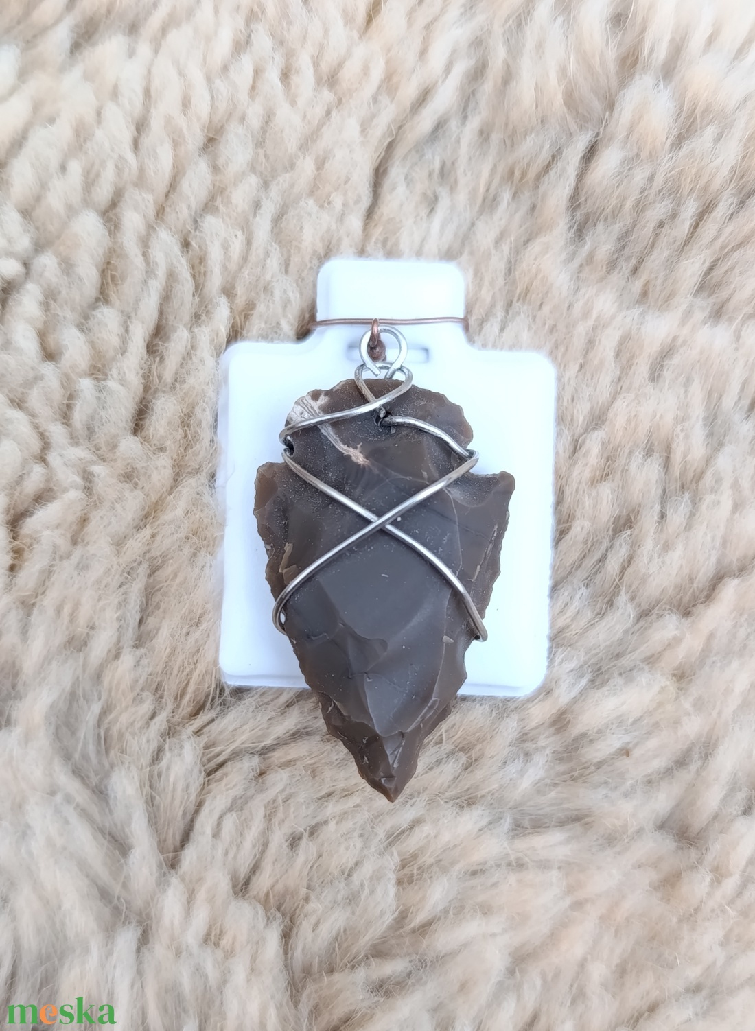 Jáspis nyílhegy medál - ékszer - nyaklánc - medálos nyaklánc - Meska.hu
