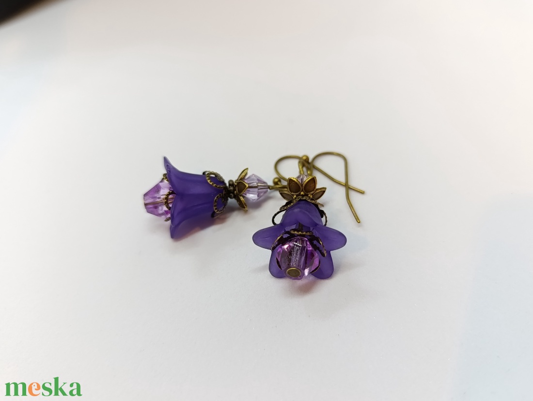 Harangvirág fülbevaló  - ékszer - fülbevaló - lógó fülbevaló - Meska.hu