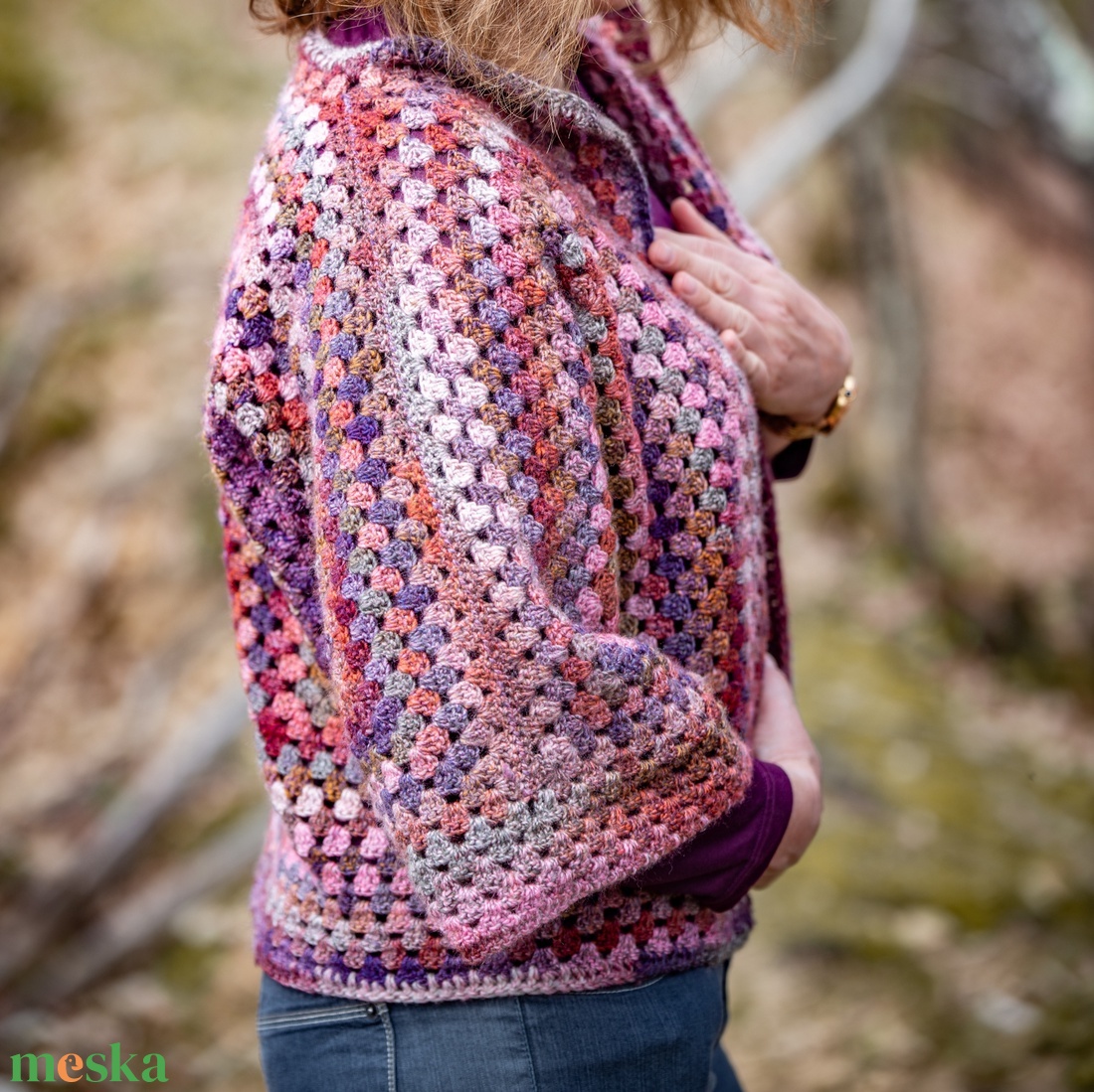 Hexagon kardigán pink - ruha & divat - női ruha - kardigánok - Meska.hu Hexagon kardigán pink - ruha & divat - női ruha - kardigánok - Meska.hu