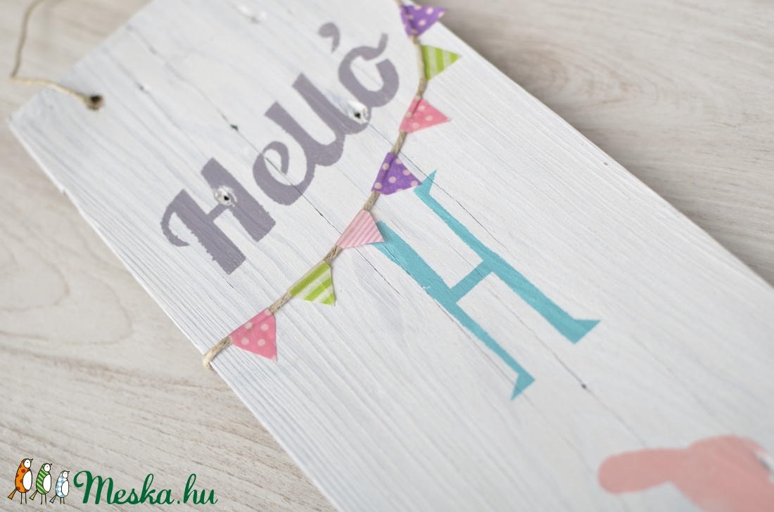 Helló húsvét fatábla -  - Meska.hu