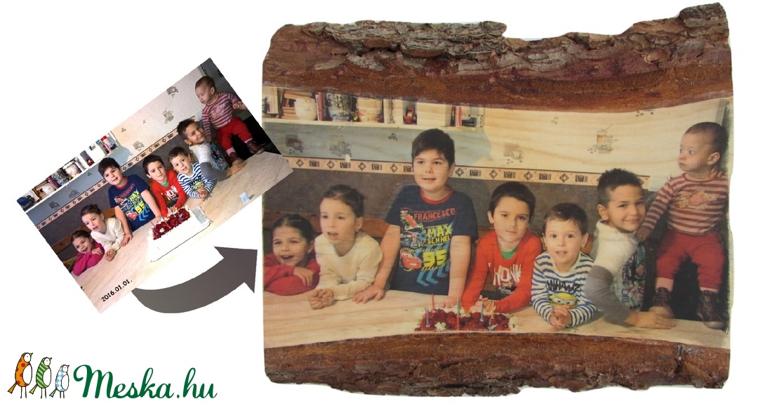 Fotótranszfer A/4 méretben, kérges fára -  - Meska.hu
