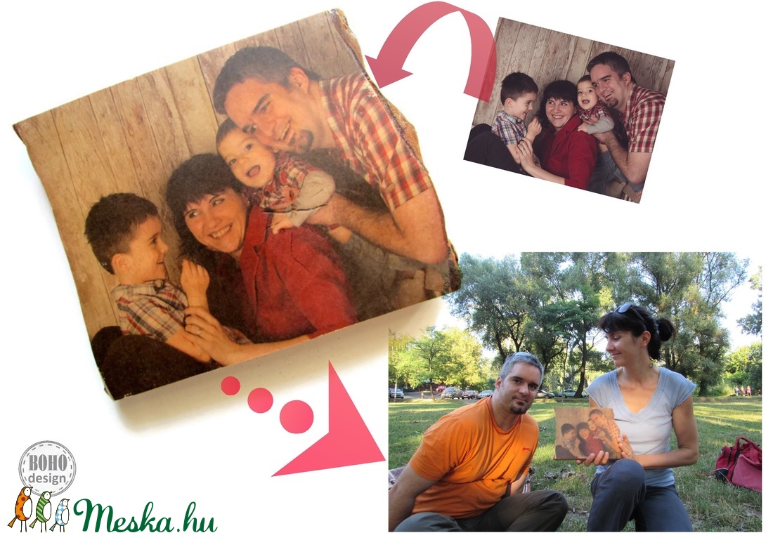 Fotótranszfer A/4 méretben, kérges fára -  - Meska.hu