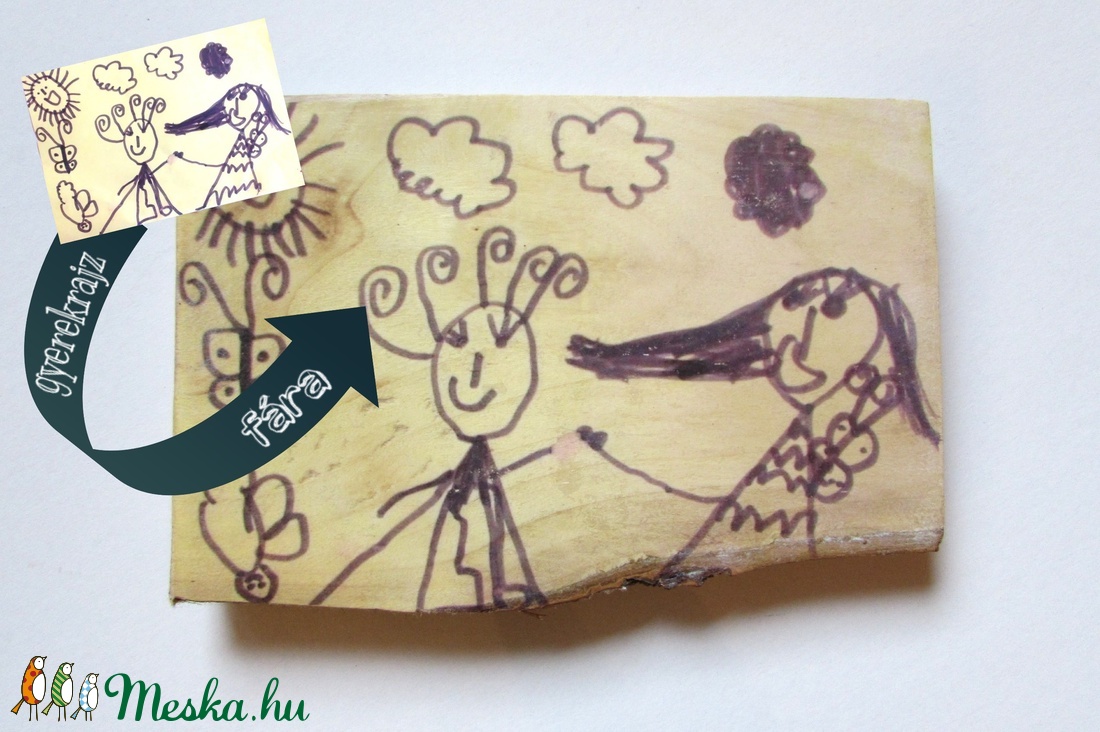 Fotótranszfer A/4 méretben, kérges fára -  - Meska.hu