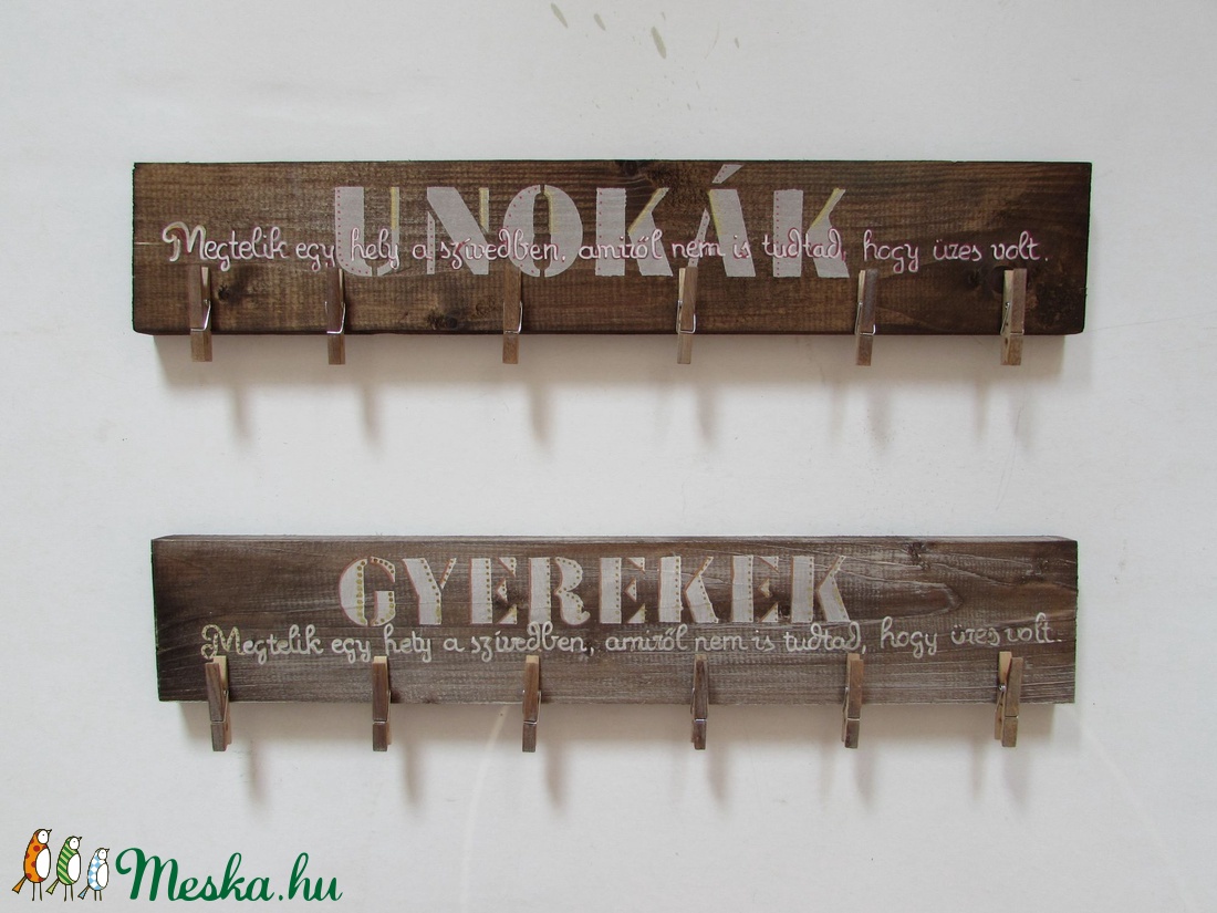 Fényképtartó UNOKÁK - GYEREKEK felirattal -  - Meska.hu