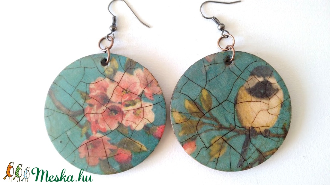 Aszimmetrikus fülbevaló -  - Meska.hu