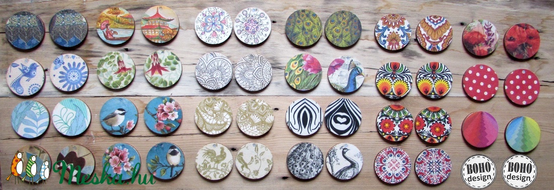 Aszimetrikus fülbevaló -  - Meska.hu