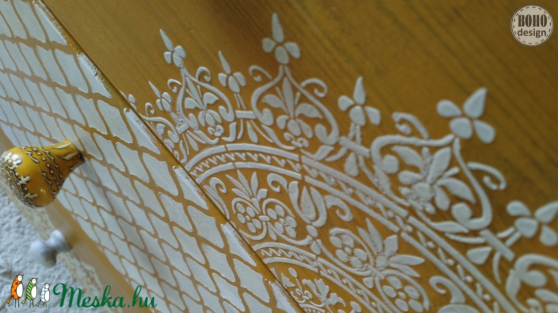 BOHÉM komód - kézzel festett színes bútor -  - Meska.hu