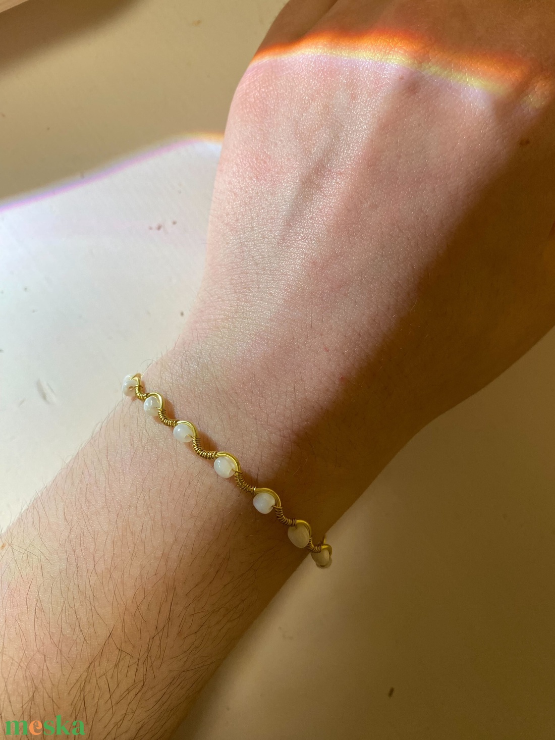 Kagylós karkötő - ékszer - karkötő - ásványkarkötő - Meska.hu