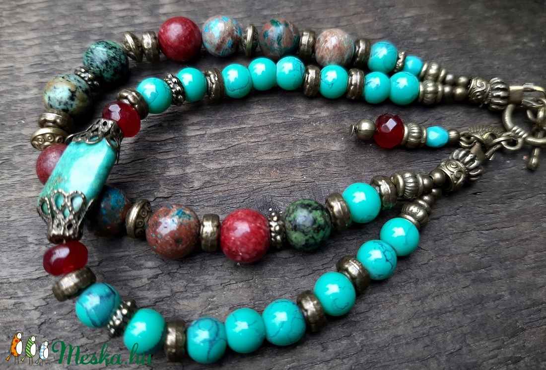 Antik hatásu  karkötő - ékszer - karkötő - gyöngyös karkötő - Meska.hu