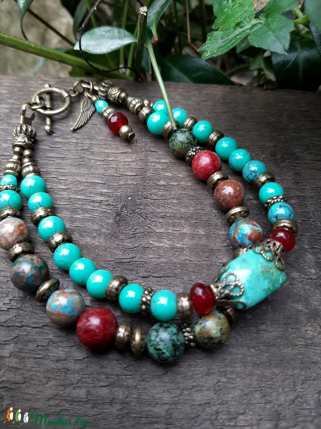 Antik hatásu  karkötő - ékszer - karkötő - gyöngyös karkötő - Meska.hu