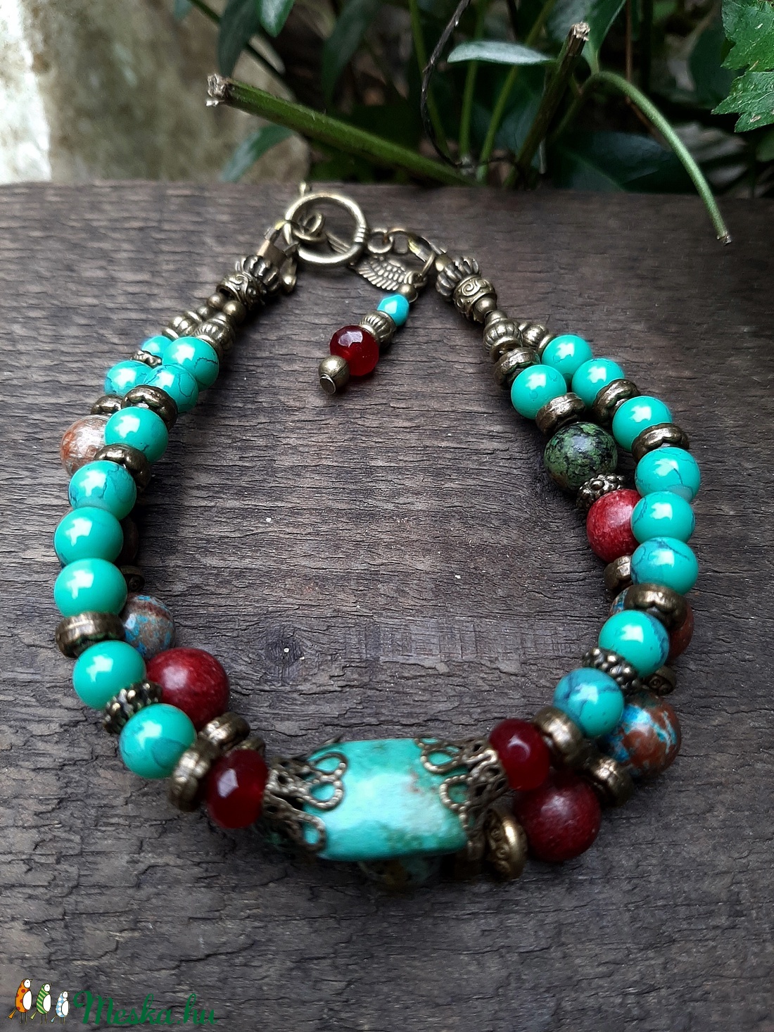 Antik hatásu  karkötő - ékszer - karkötő - gyöngyös karkötő - Meska.hu