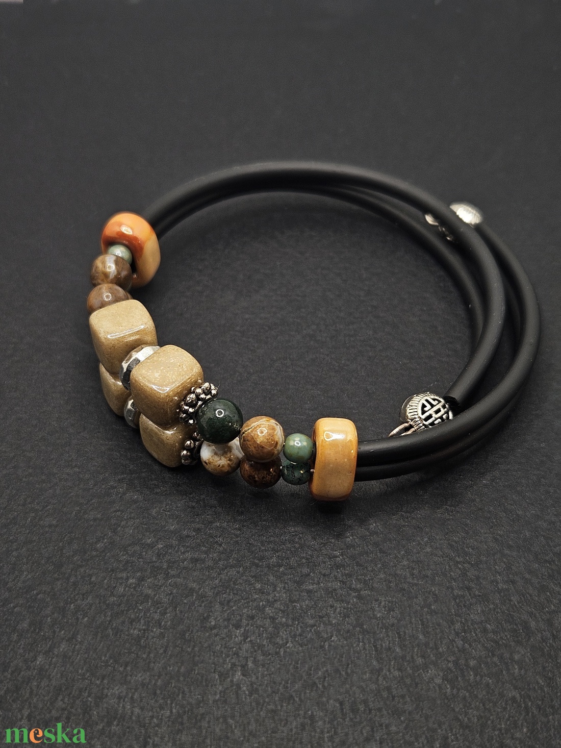 Két soros karperec - ékszer - karkötő - memóriadrótos karkötő - Meska.hu